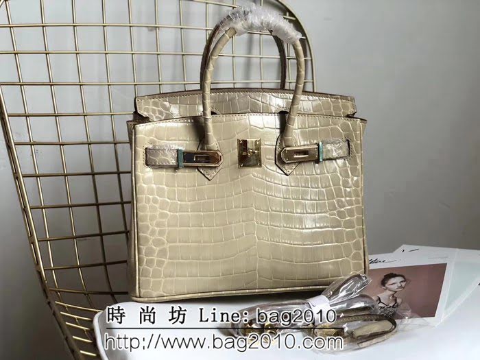 愛馬仕Hermes 鱷魚紋原版牛皮 鉑金包  0AM1633